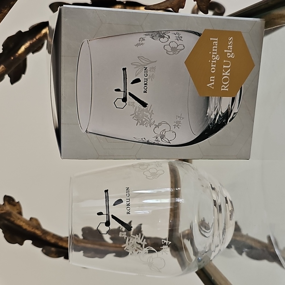 Roku Gin - Clear Stemless Glass 490 ML NIB